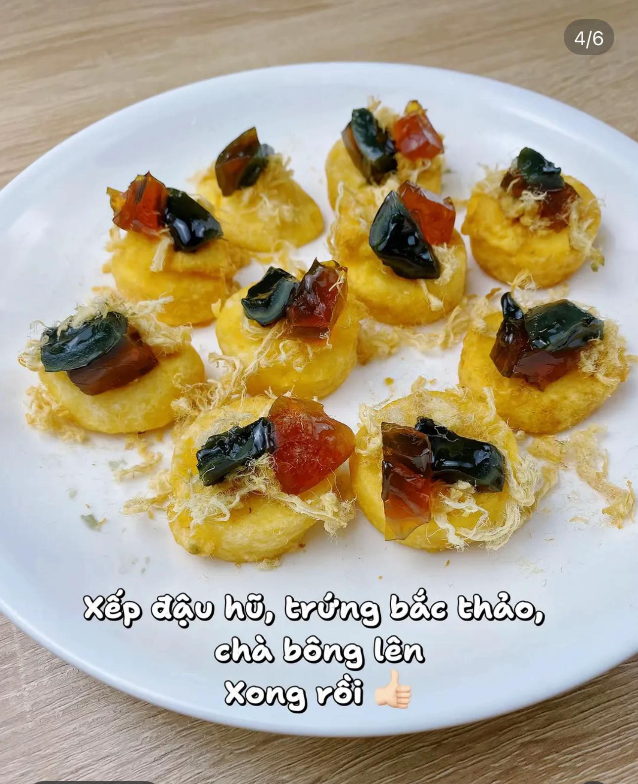 Cách làm đậu hũ trứng bắc thảo chà bông thơm ngon hấp dẫn chỉ trong 10 phút