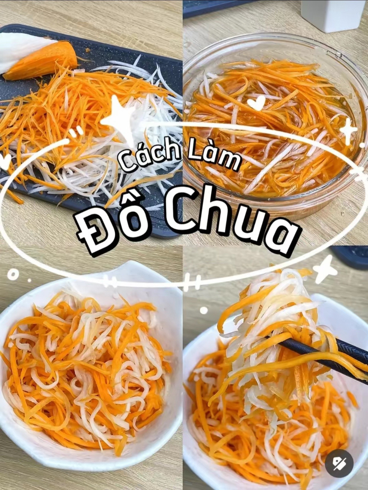 Cách Làm Đồ Chua Củ Cải Trắng Cà Rốt Ngọt Ngon