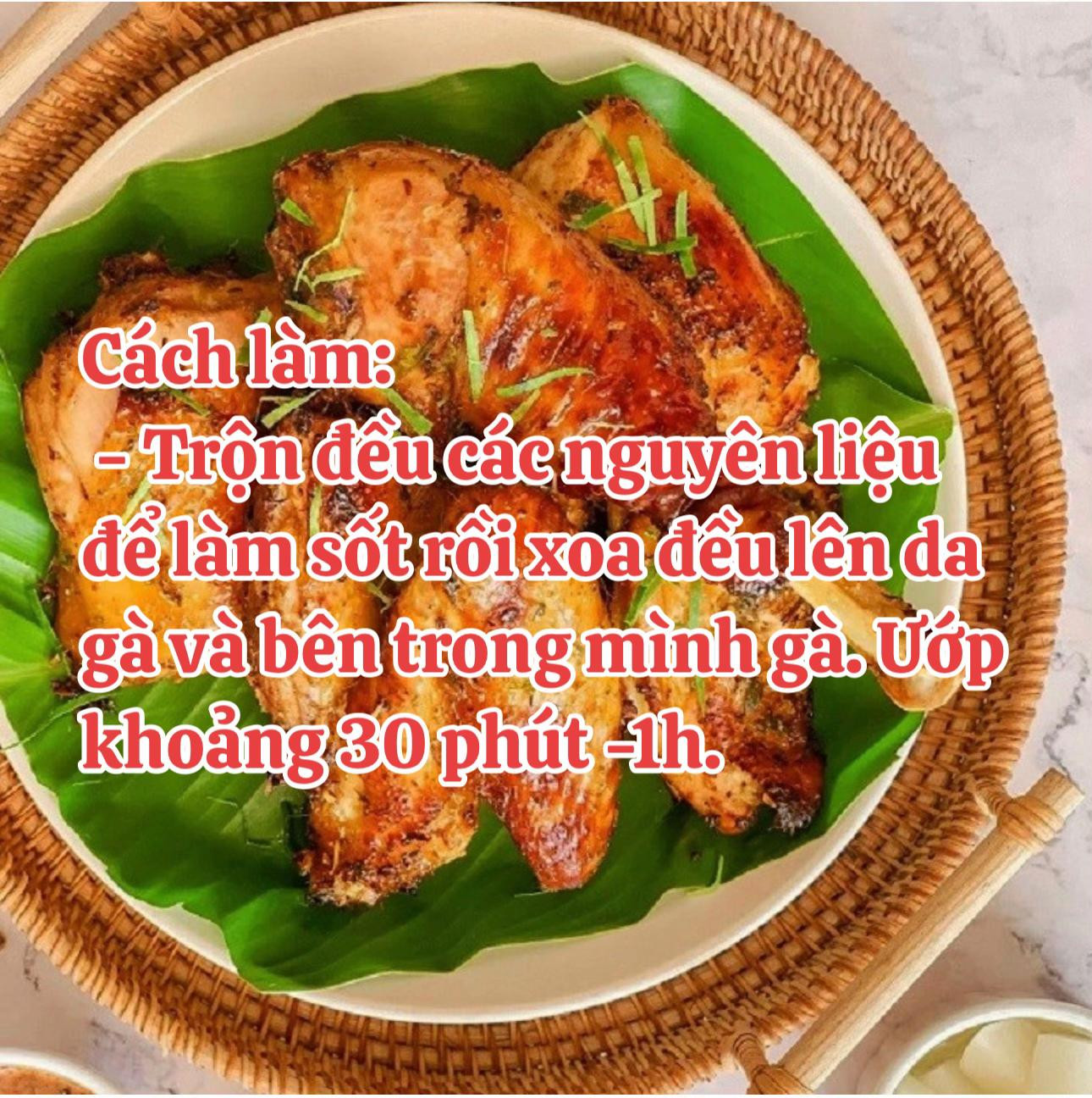Cách làm gà nướng siêu ngon bằng nồi chiên không dầu với sốt ướp đặc biệt
