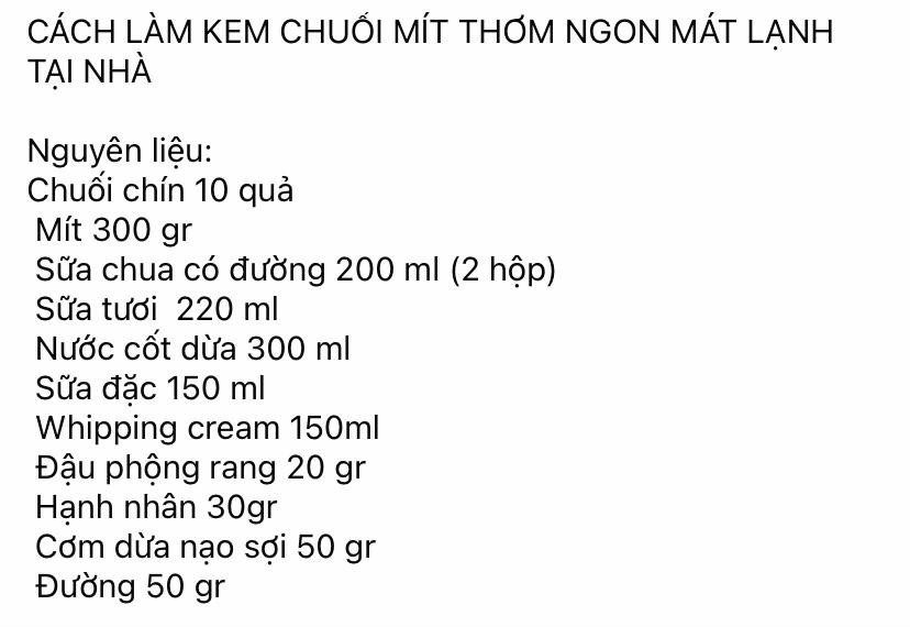 Cách làm kem chuối mít thơm ngon mát lạnh tại nhà