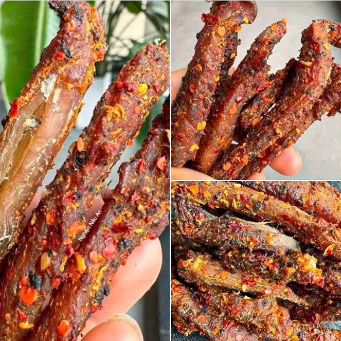 Cách làm khô heo bằng nồi chiên không dầu ngon giòn, đơn giản cho dịp Tết