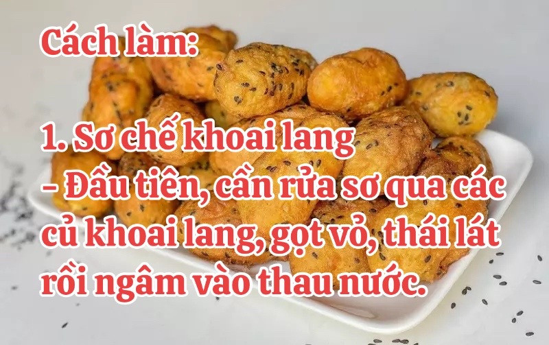 Cách làm khoai lang kén siêu ngon tại nhà