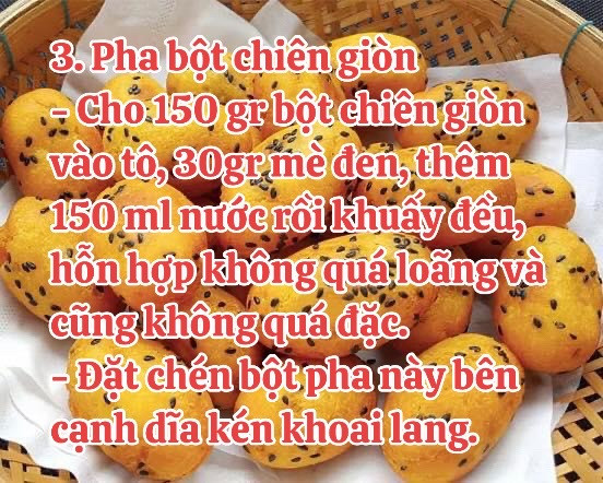 Cách làm khoai lang kén siêu ngon tại nhà