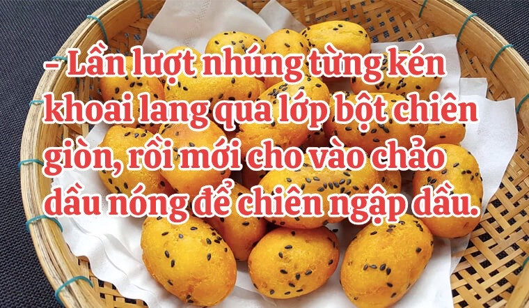 Cách làm khoai lang kén siêu ngon tại nhà