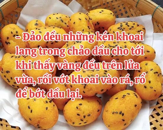 Cách làm khoai lang kén siêu ngon tại nhà