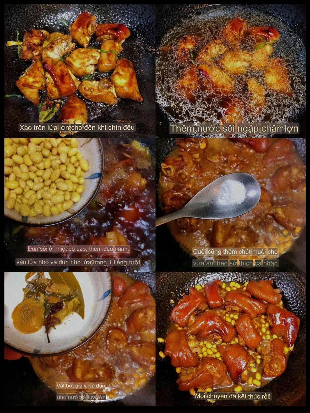 Cách làm món chân giò hầm đậu nành ngon tuyệt, mềm tan và đậm đà hương vị