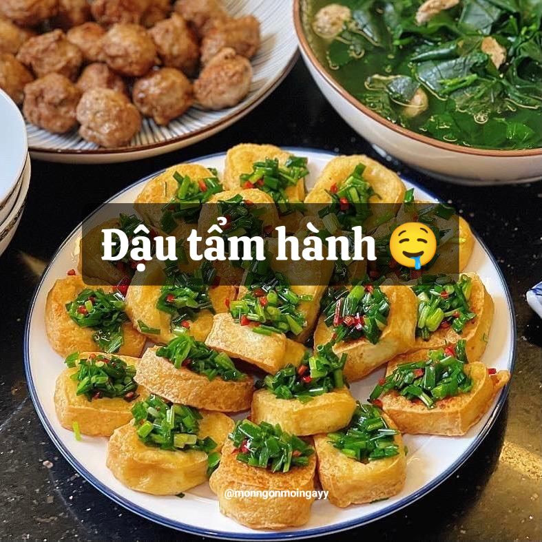 Cách làm món đậu tẩm hành siêu ngon, đậu chiên vàng giòn rụm trộn với sốt hành lá, ớt và nước mắm đậm đà