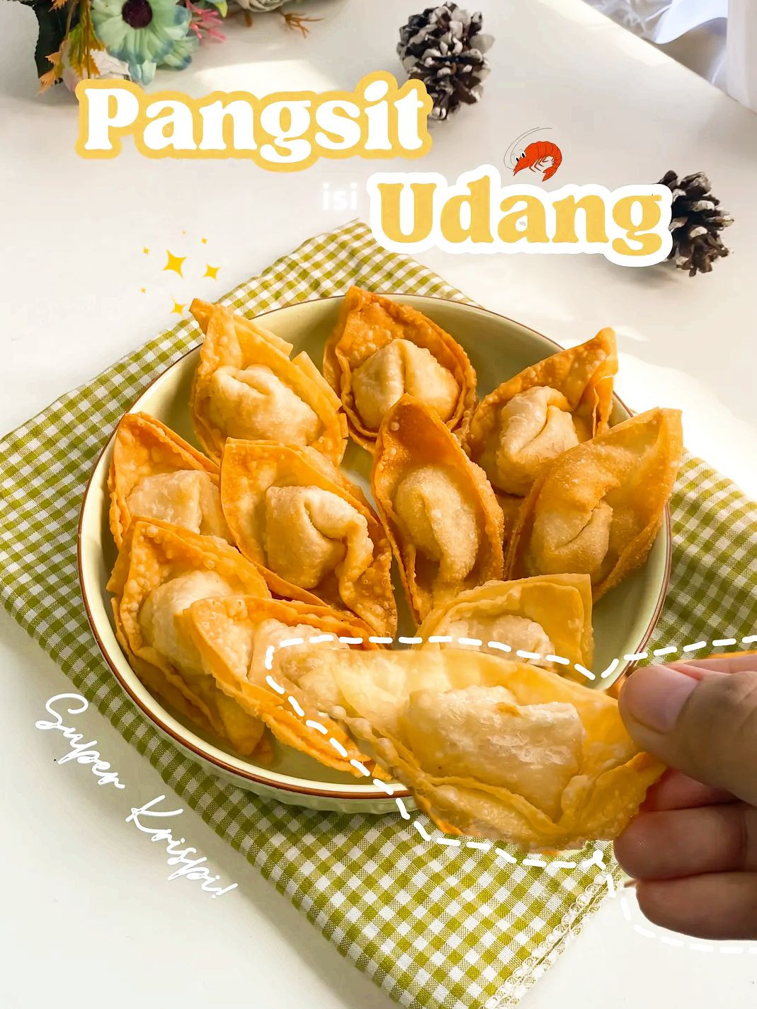 Cách Làm Pangsit Isi Udang Giòn Rụm, Chi Tiết Từng Bước