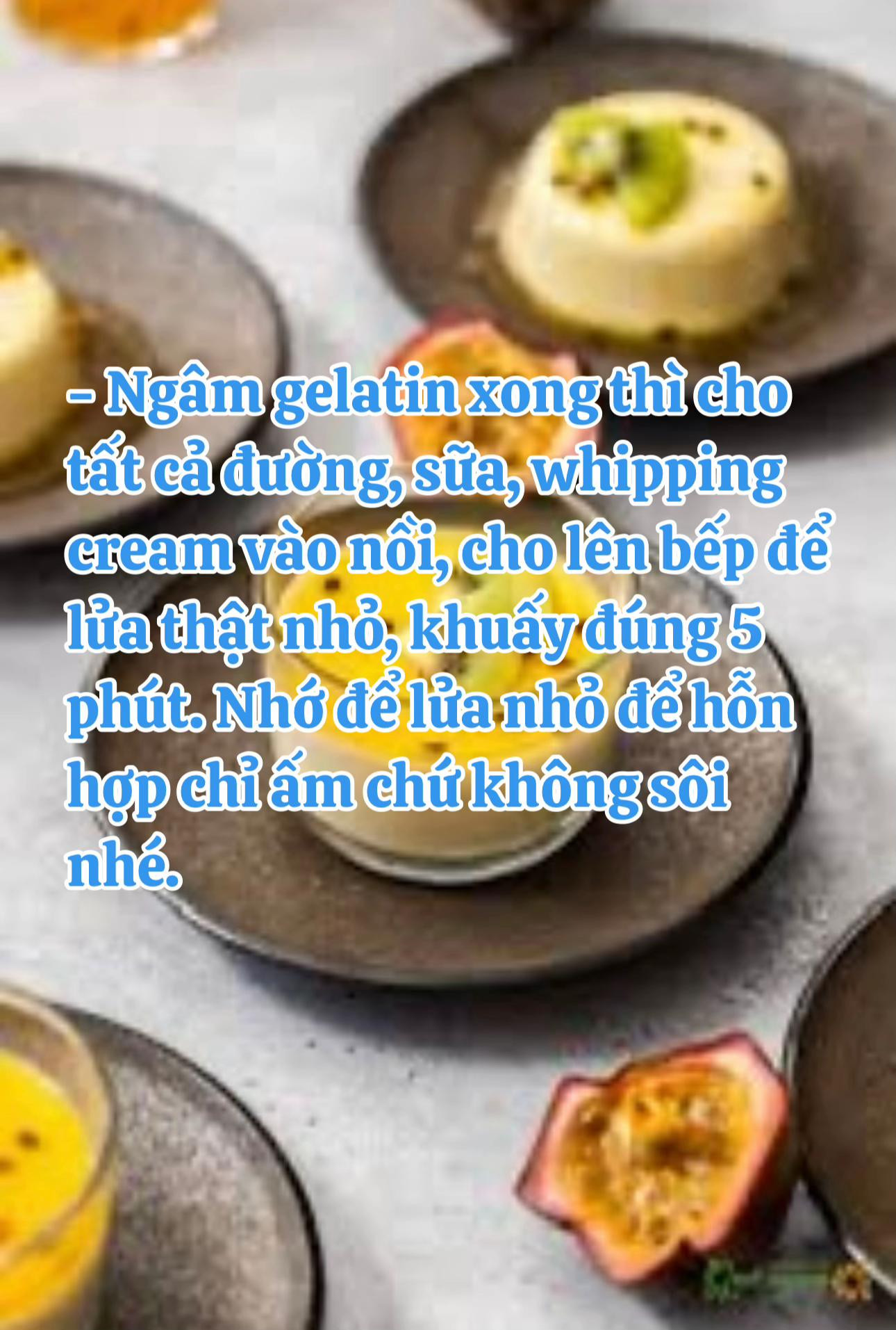 Cách làm Panna Cotta cực dễ ai cũng làm được với sốt trái cây