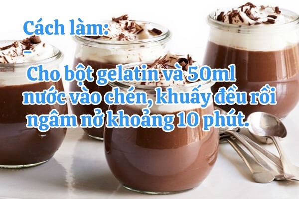 Cách làm pudding socola siêu ngon tại nhà với nguyên liệu đơn giản