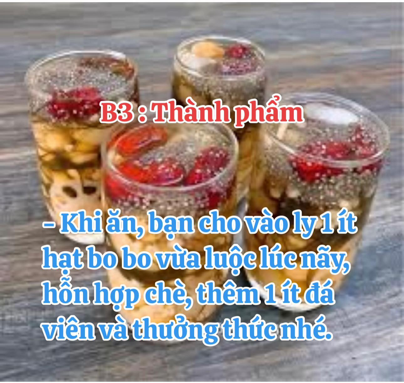 Cách làm sâm bổ lượng (chè thập cẩm) thơm ngon tại nhà với hạt bo bo, hạt sen và long nhãn