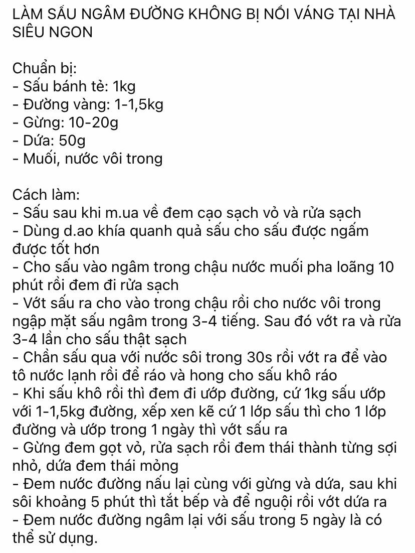 Cách làm sấu ngâm đường không bị nổi váng tại nhà siêu ngon