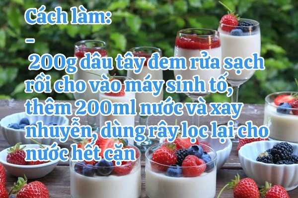 Cách làm sữa thạch dâu tây thơm ngon tại nhà với nguyên liệu đơn giản và dễ thực hiện