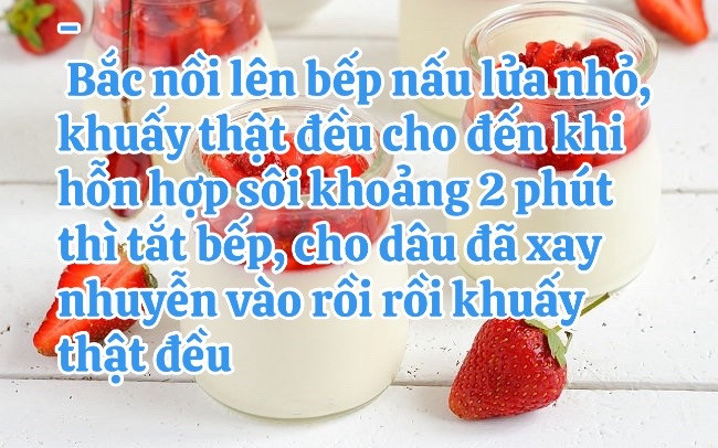 Cách làm sữa thạch dâu tây thơm ngon tại nhà với nguyên liệu đơn giản và dễ thực hiện