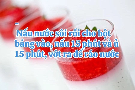 Cách làm sữa thạch dâu tây thơm ngon tại nhà với nguyên liệu đơn giản và dễ thực hiện