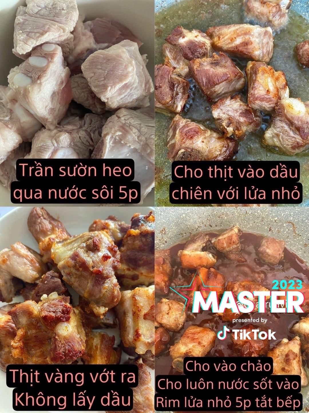 Cách làm sườn heo rim chua ngọt với sốt cà chua, tương ớt và mắm