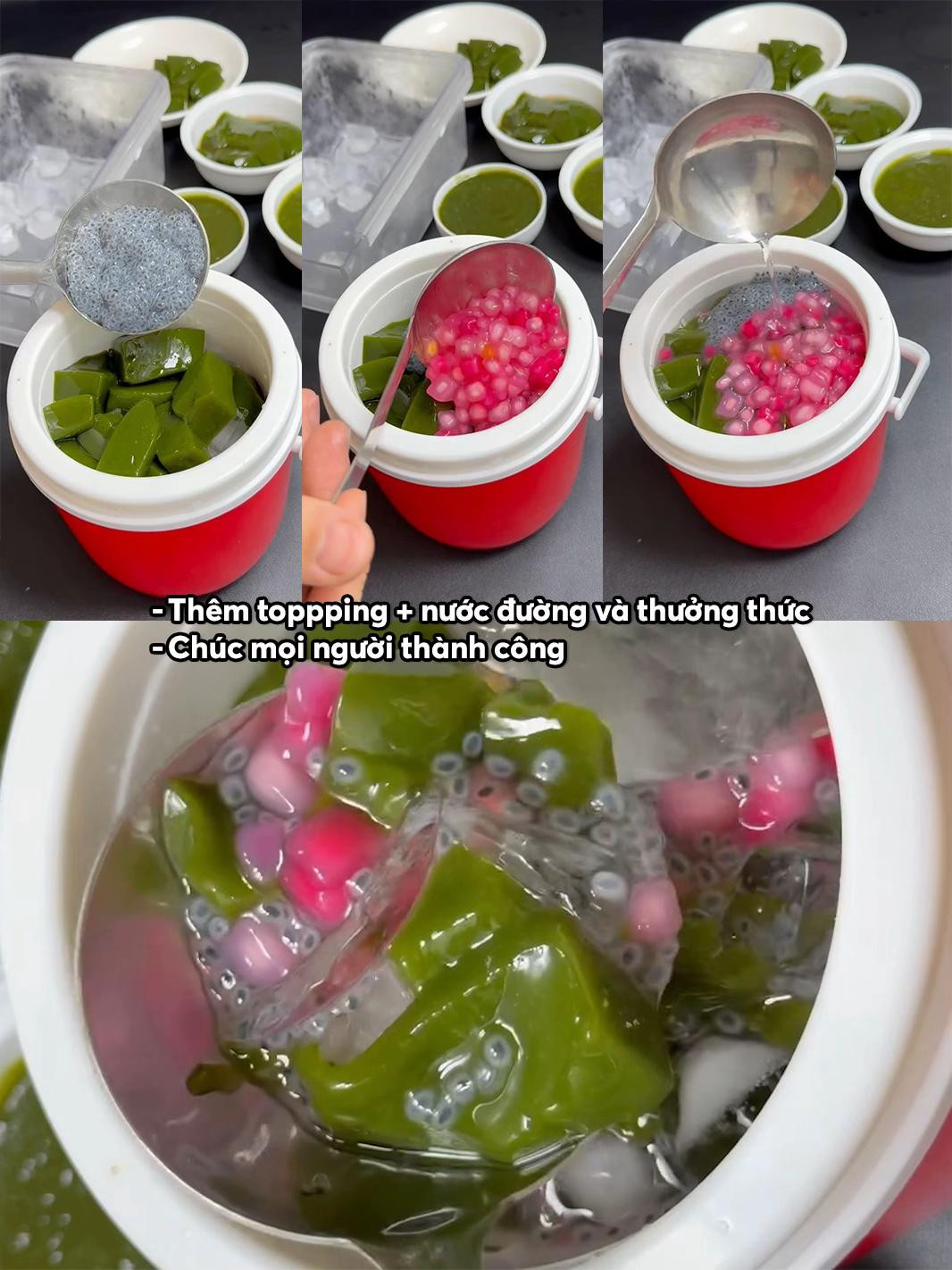 Cách làm sương sâm thơm ngon, dẻo dai không cần vò từ lá tươi