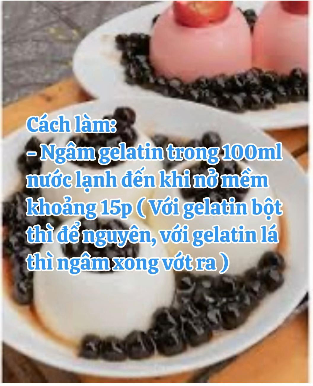 Cách làm Tàu Hũ Singapore bằng Gelatin cực kỳ đơn giản tại nhà với trân châu đường đen