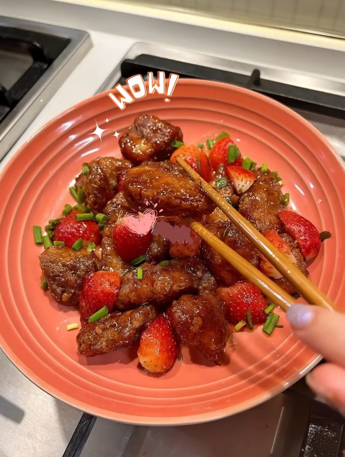 Cách làm Thịt thăn heo mật dâu tây