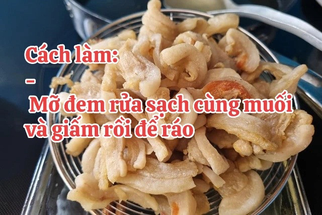 Cách làm tóp mỡ giòn ngon chỉ vài bước đơn giản