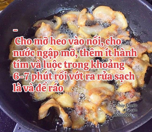 Cách làm tóp mỡ giòn ngon chỉ vài bước đơn giản