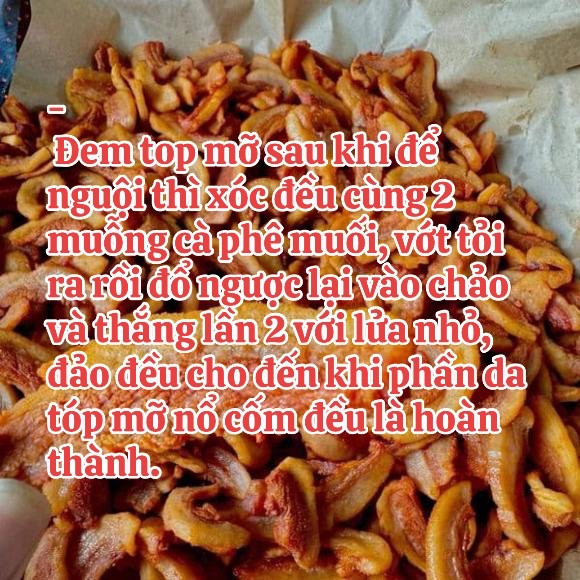 Cách làm tóp mỡ giòn ngon chỉ vài bước đơn giản