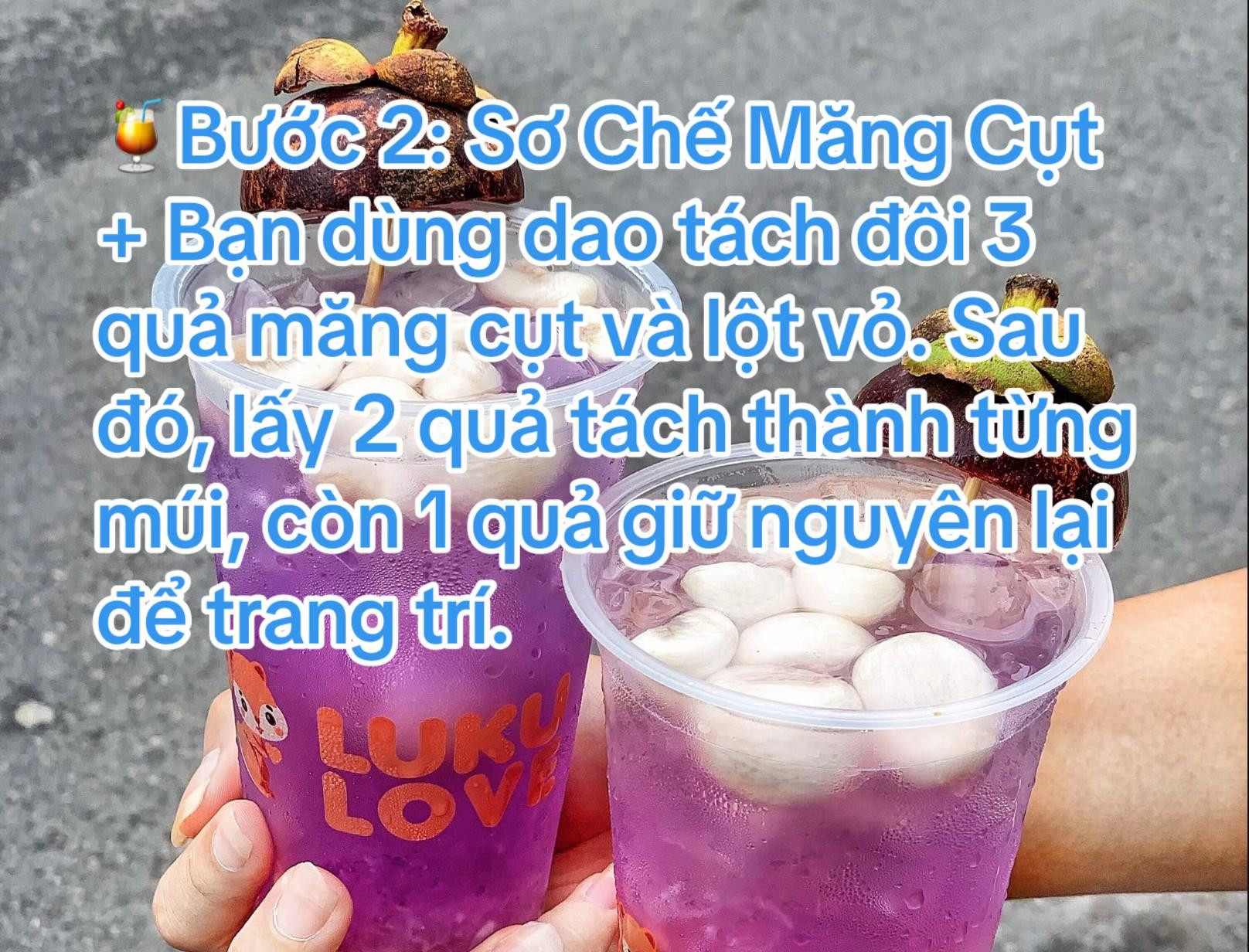 Cách làm trà măng cụt vừa ngon vừa đẹp mắt với hoa đậu biếc
