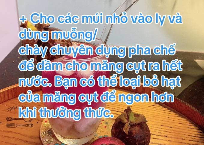 Cách làm trà măng cụt vừa ngon vừa đẹp mắt với hoa đậu biếc