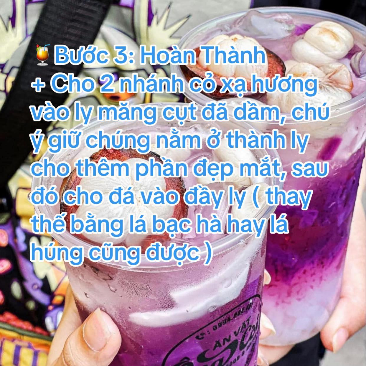 Cách làm trà măng cụt vừa ngon vừa đẹp mắt với hoa đậu biếc