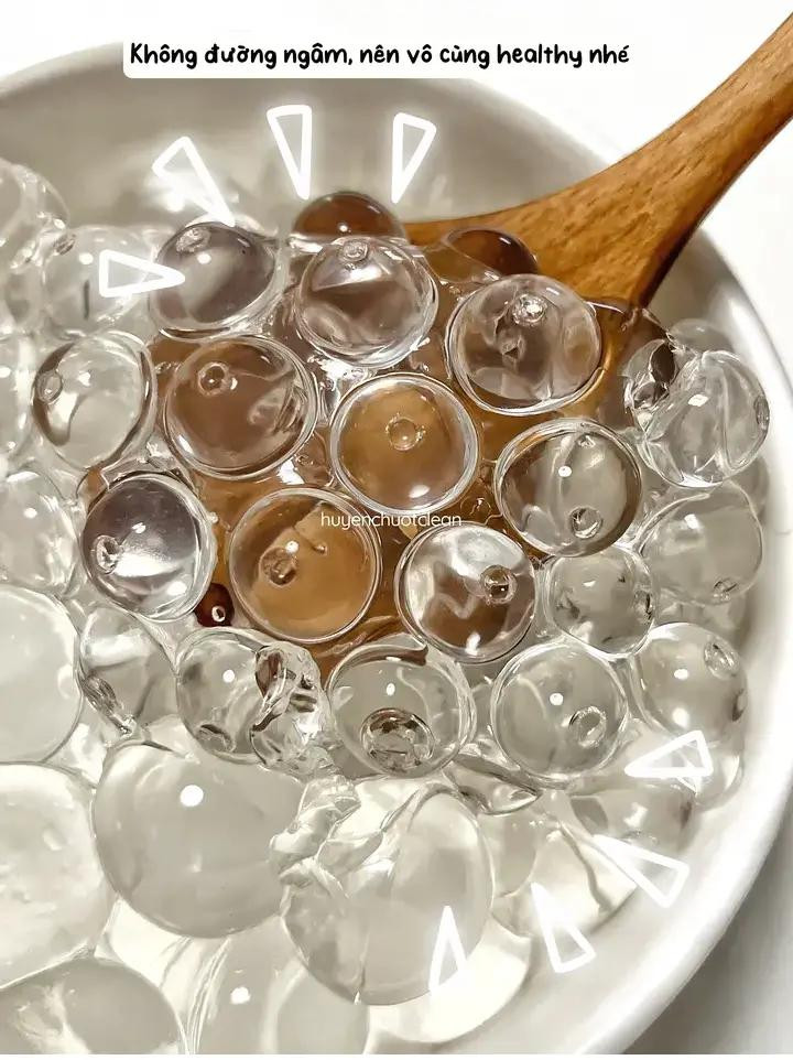 Cách làm trân châu trắng healthy 100% giòn thơm không cần ngâm đường từ bột sả