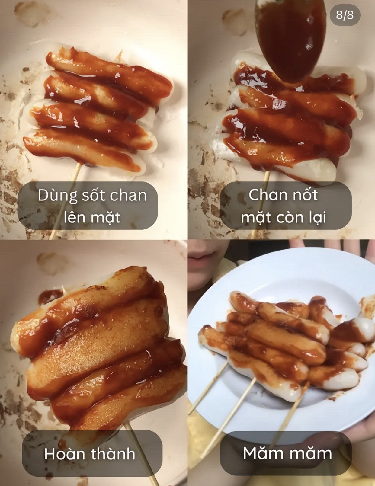 Cách làm Tteokkochi - Món ăn vặt Hàn Quốc với bánh gạo tự làm và sốt gochujang cay ngọt