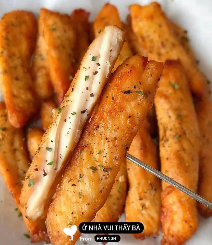 Cách làm ức gà chiên healthy thơm ngon, vàng giòn và bổ dưỡng