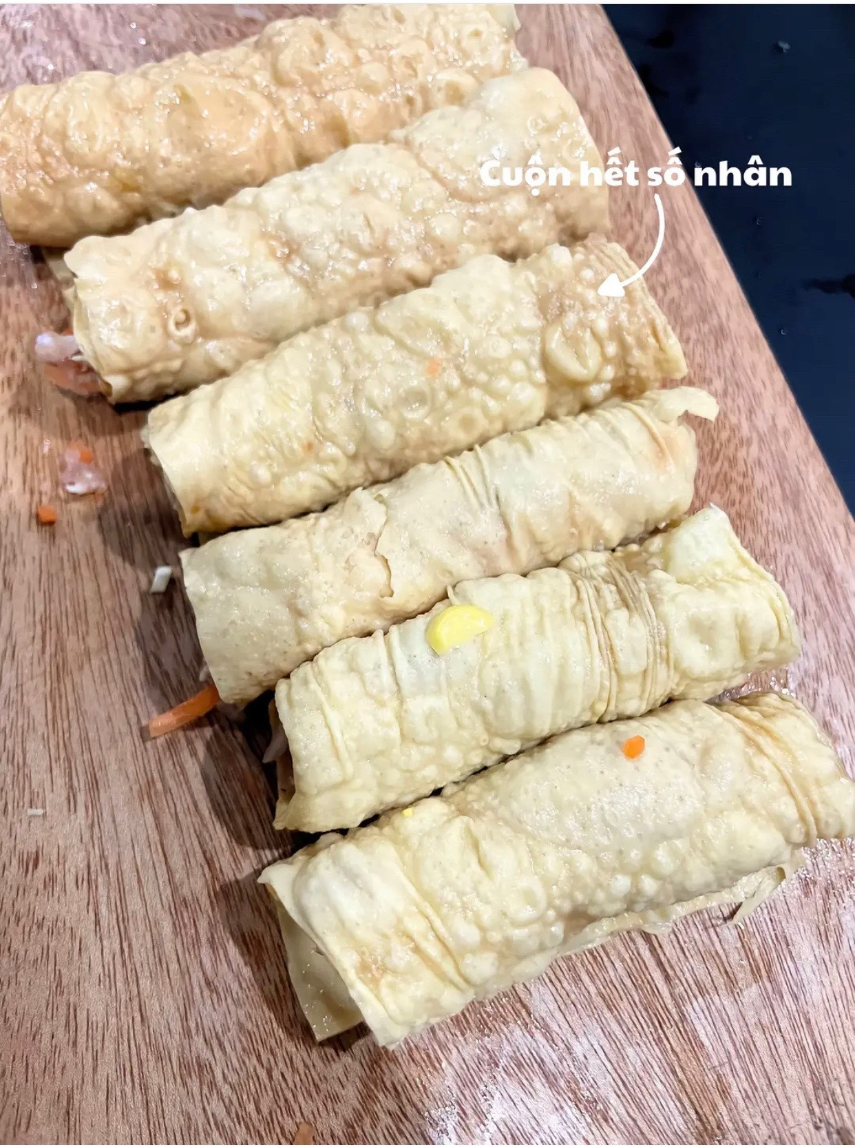 Cách làm váng đậu cuộn thịt siêu cuốn với ngô, bắp cải và cà rốt