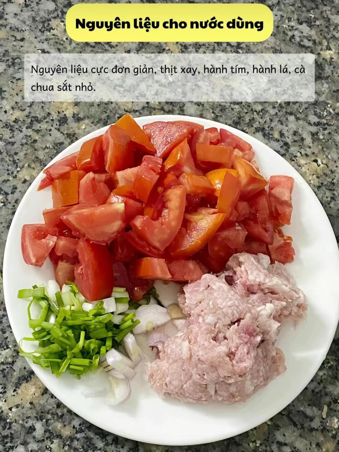 Cách nấu bánh đa thịt băm cà chua đơn giản, dễ làm mà ngon tuyệt vời