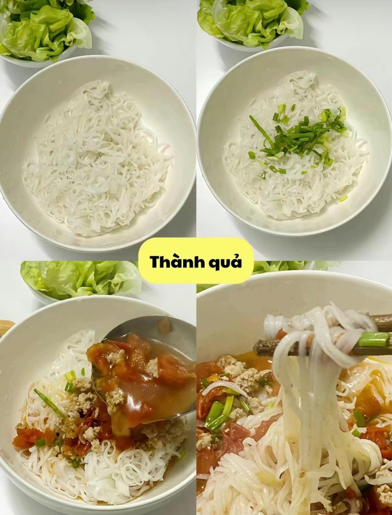 Cách nấu bánh đa thịt băm cà chua đơn giản, dễ làm mà ngon tuyệt vời