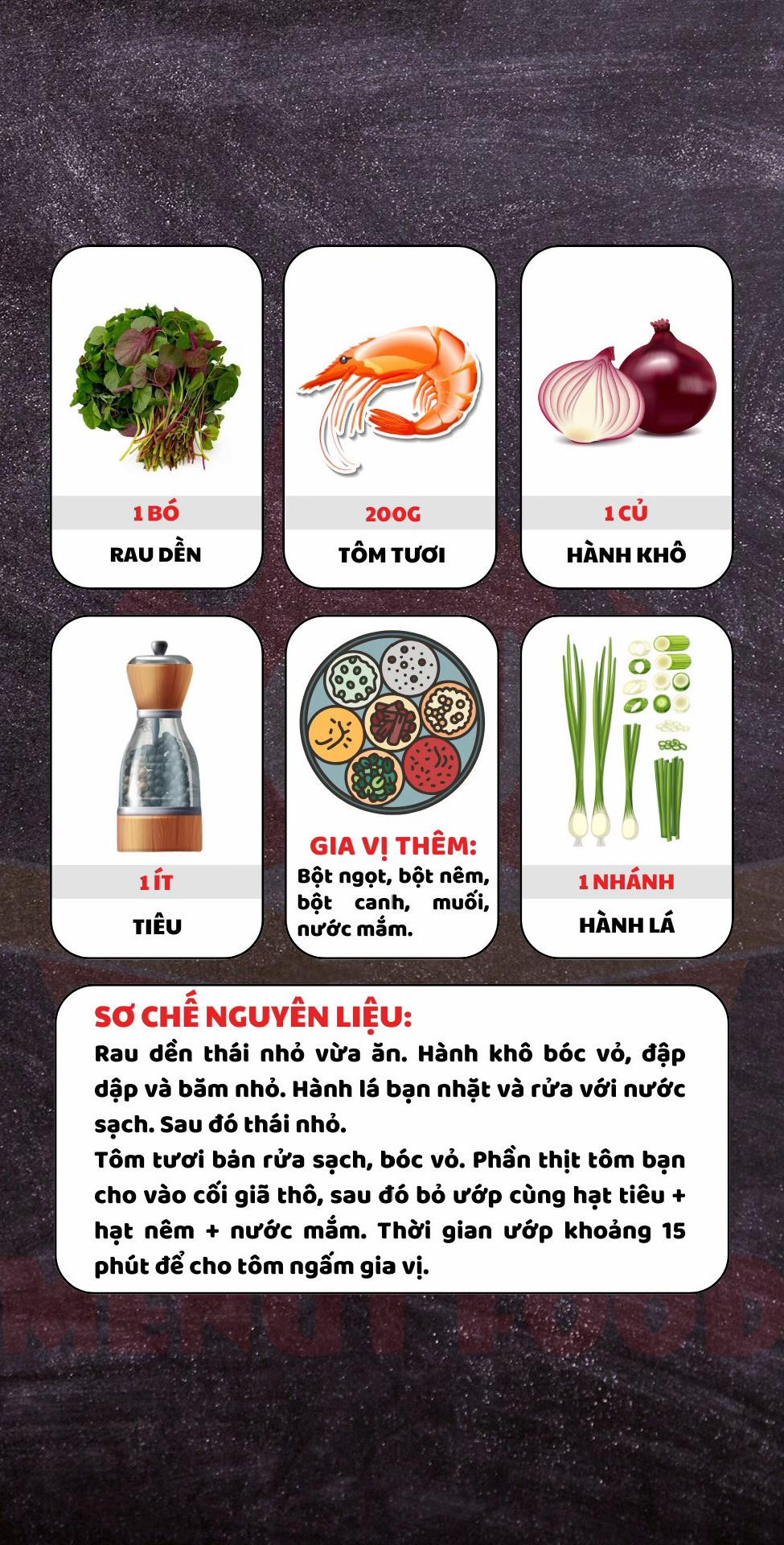 Cách nấu canh rau dền nấu tôm đơn giản, ngon miệng