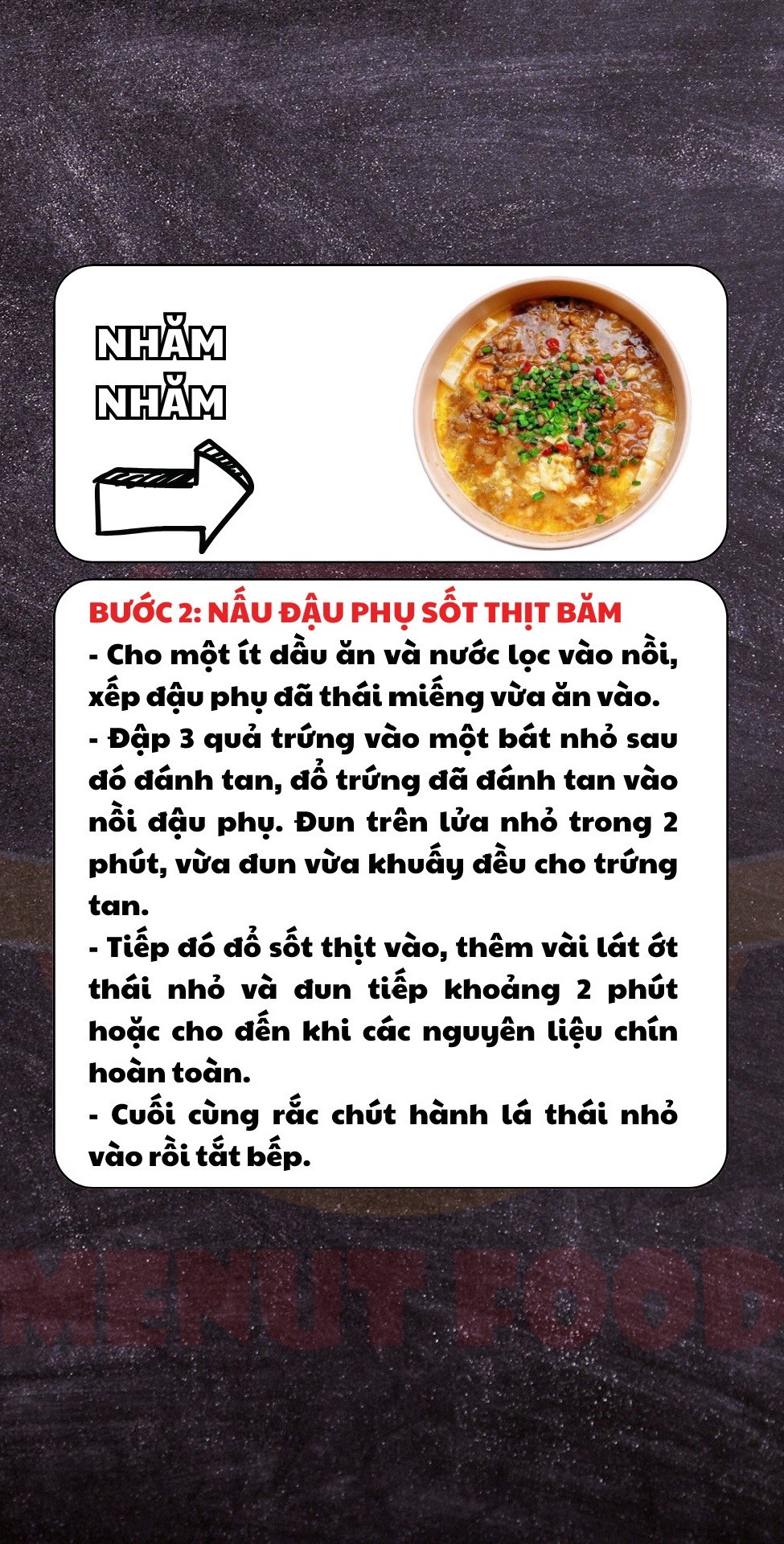 Cách nấu món đậu phụ sốt trứng thịt băm ngon cơm, giàu dinh dưỡng