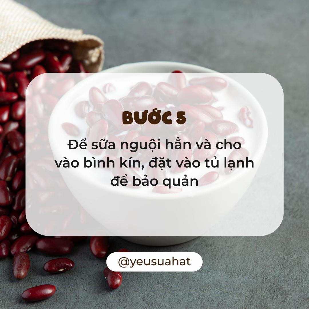 Cách nấu sữa đậu đỏ thơm ngon với lá dứa già và sữa không đường