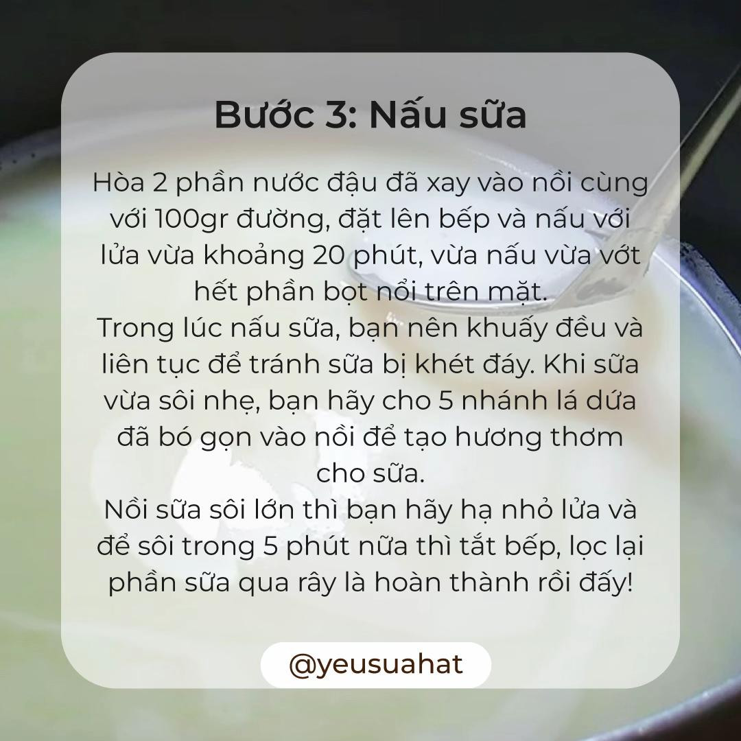 Cách nấu sữa đậu gà hạt sen thơm ngon, bổ dưỡng với lá dứa