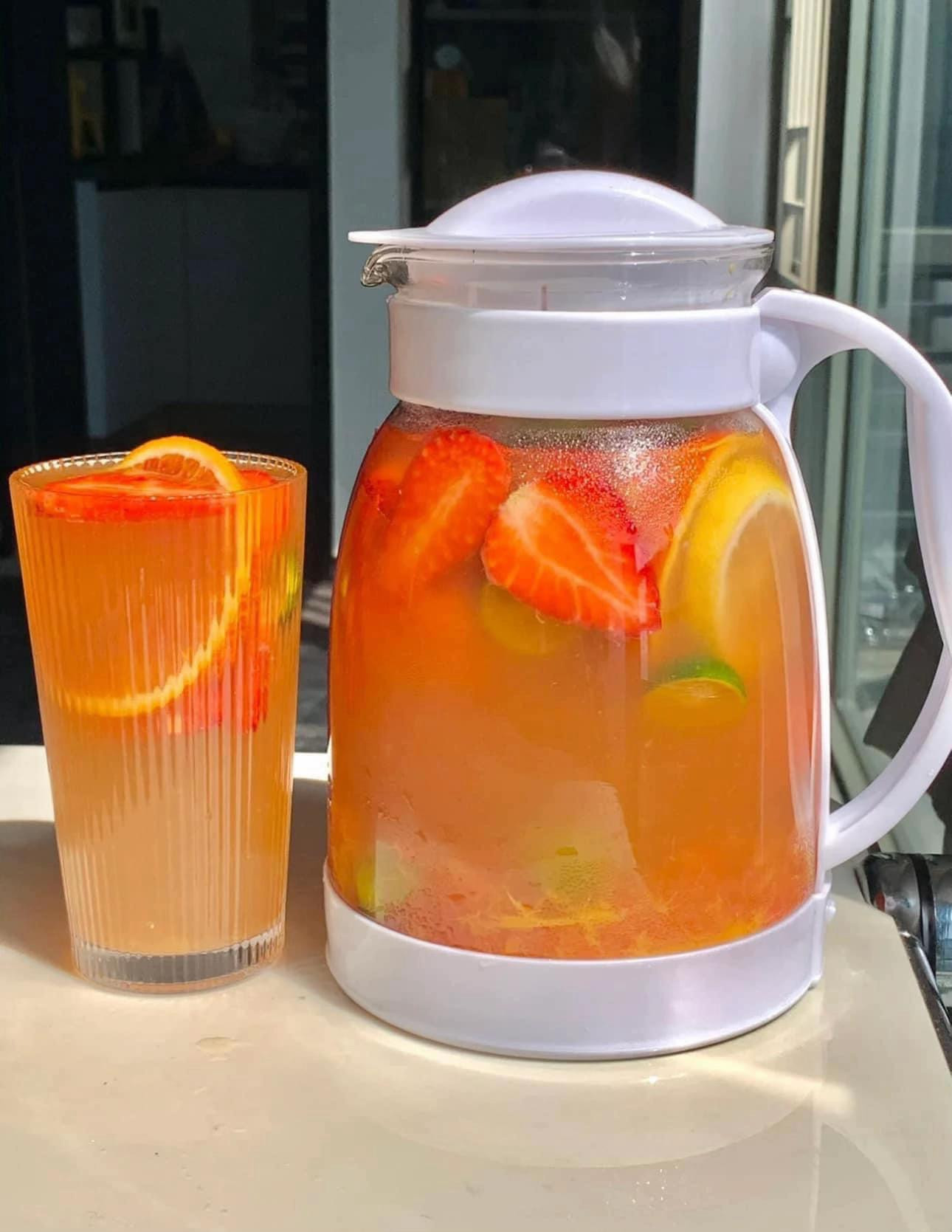 Cách pha trà xoài dưa hấu siêu mát, giải khát mùa hè