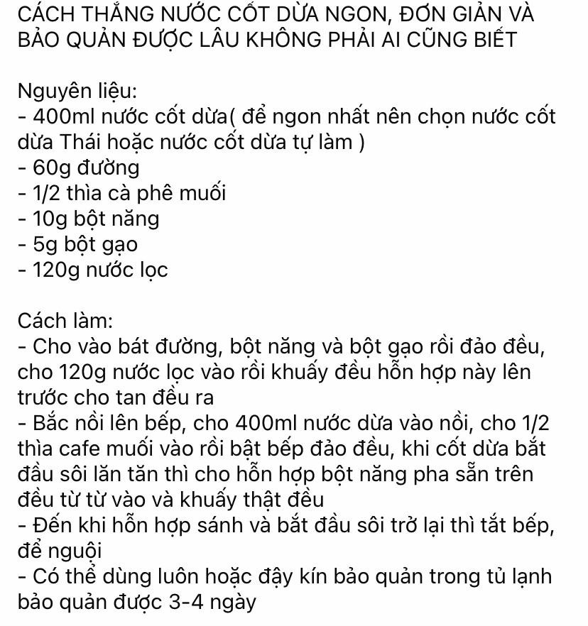 Cách Thẳng Nước Cốt Dừa Ngon, Đơn Giản Và Bảo Quản Được Lâu Không Phải Ai Cũng Biết