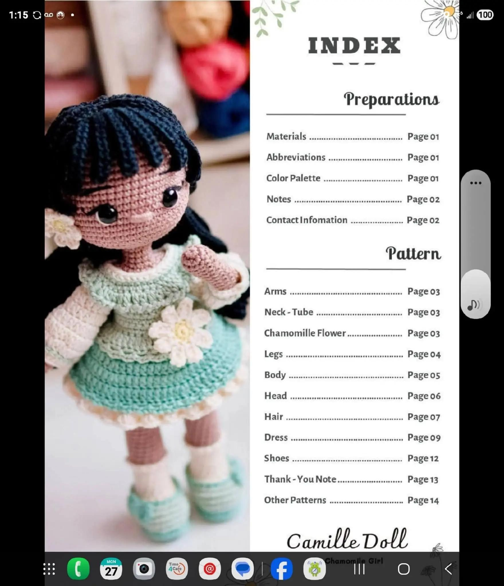 Camille Doll Crochet Pattern by Nywyn's Corner