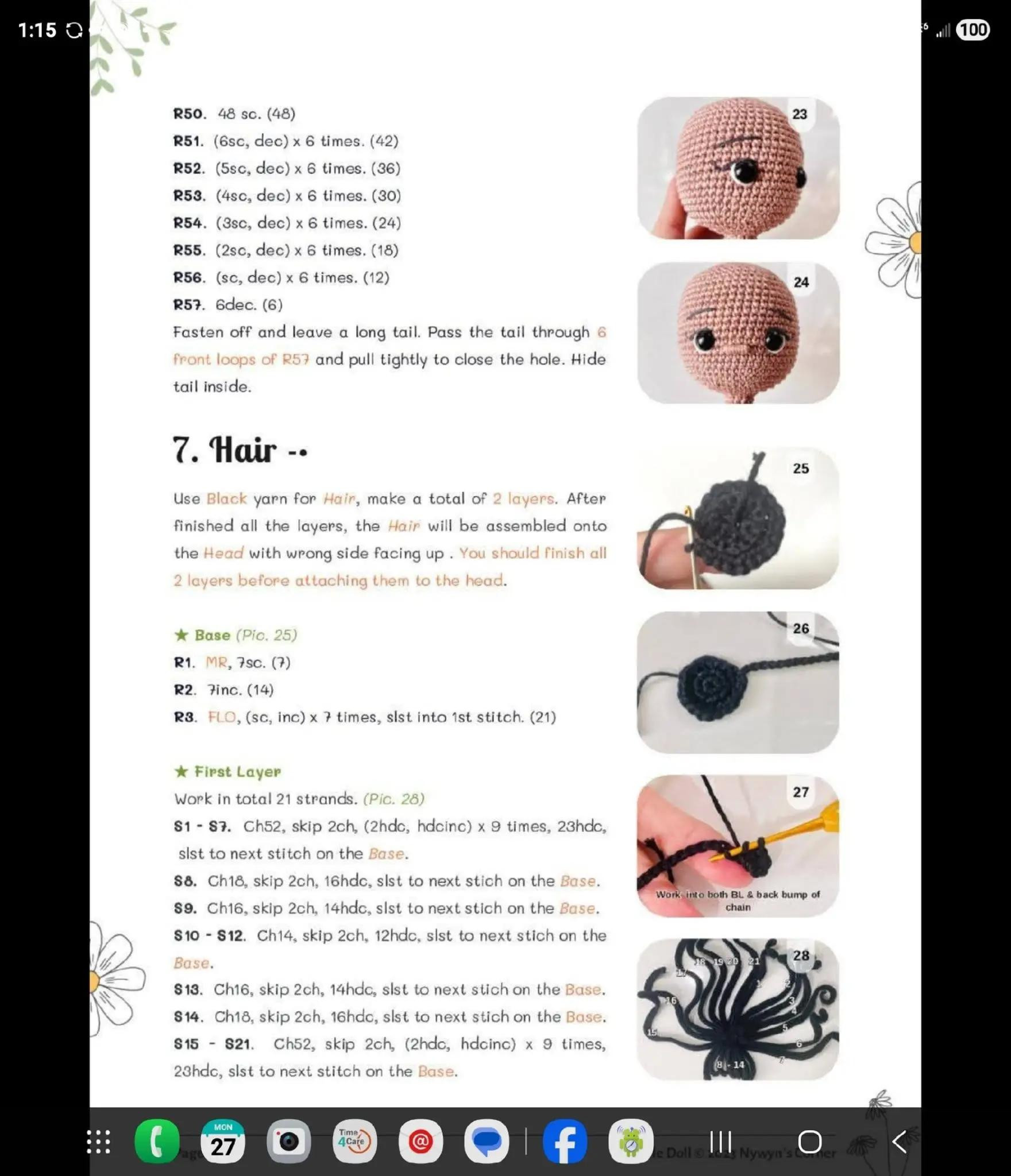 Camille Doll Crochet Pattern by Nywyn's Corner