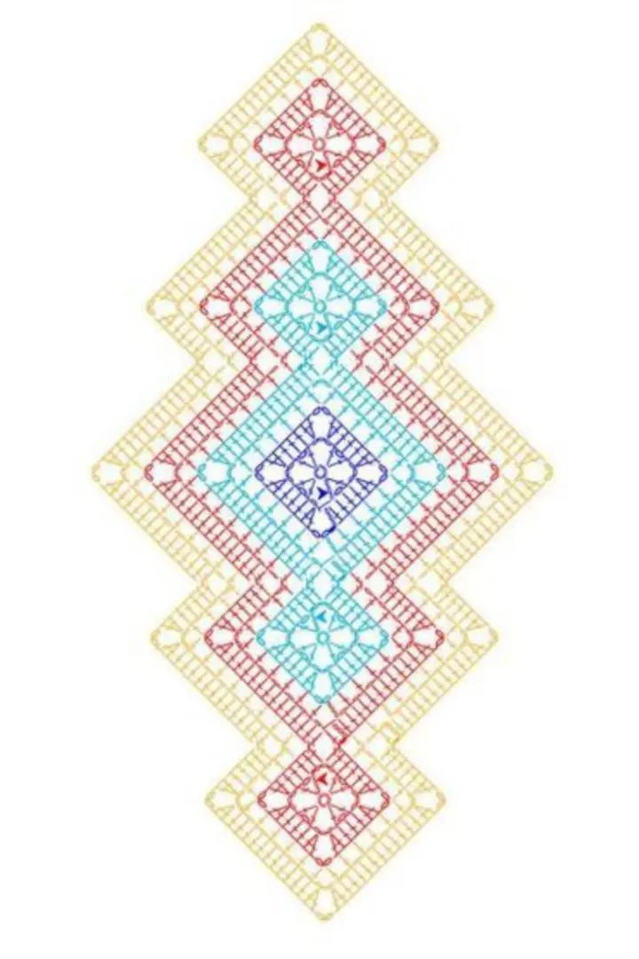 Caminos de mesa a crochet con patrón y diagramas paso a paso