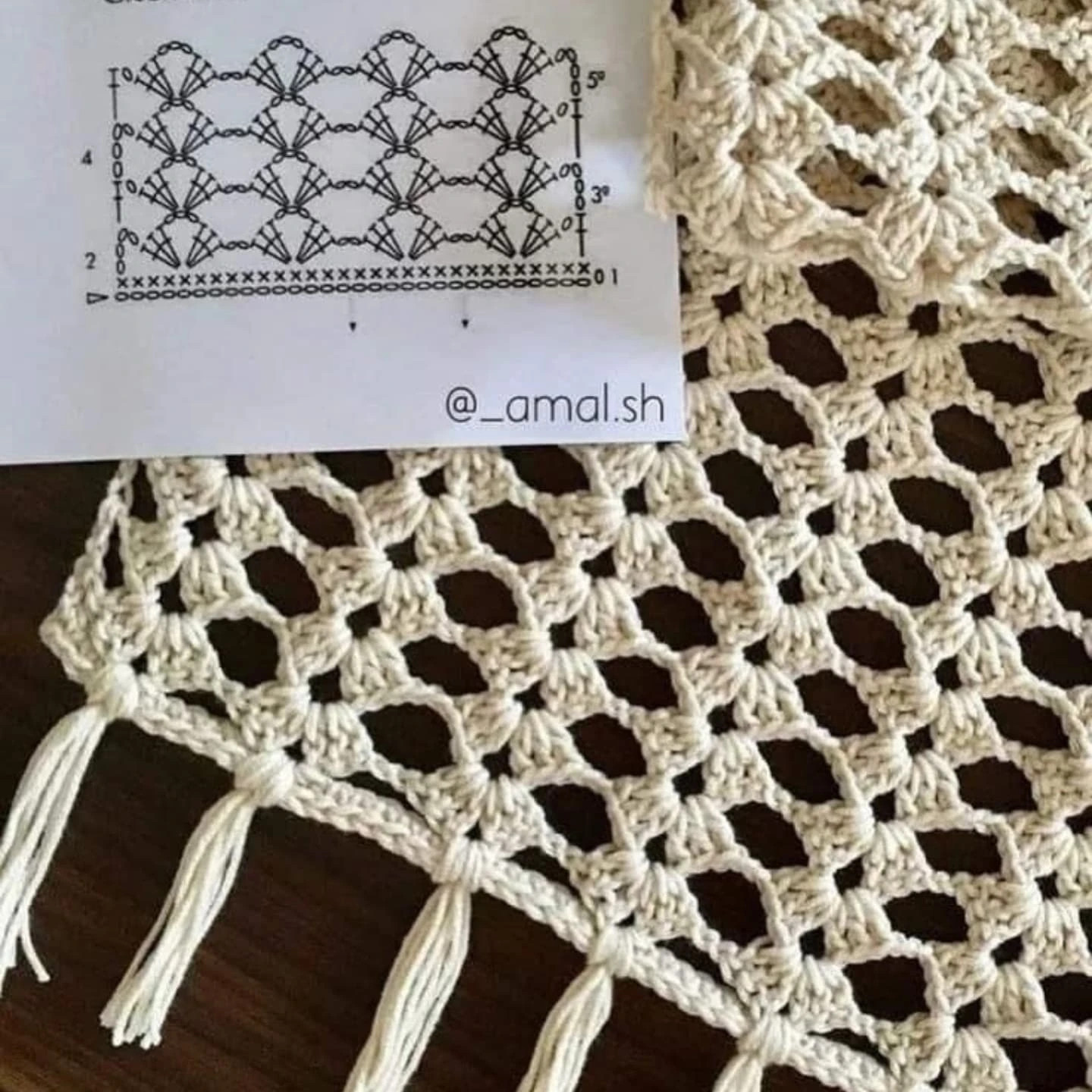 Caminos de mesa elegantes en crochet blanco con patrones florales y gráficos detallados