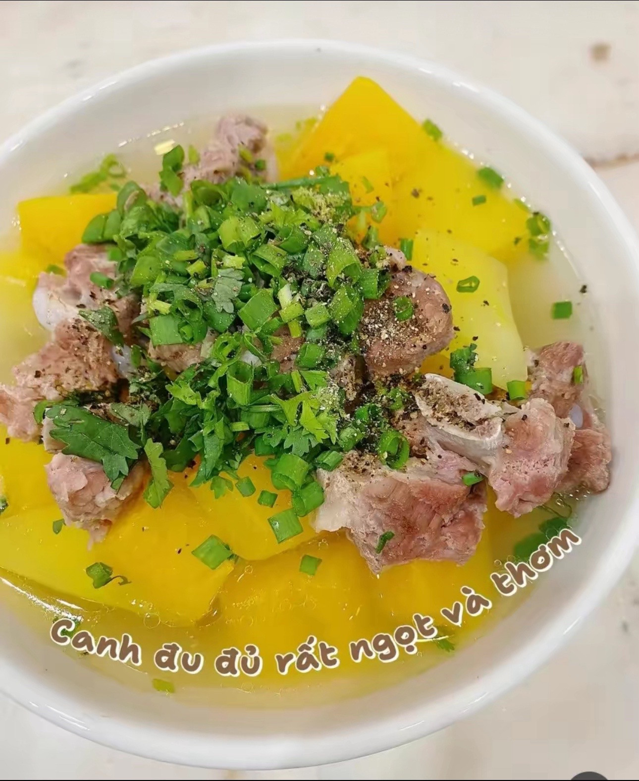 Canh Đu Đủ Sườn Non Ngọt Mát Ngày Hè