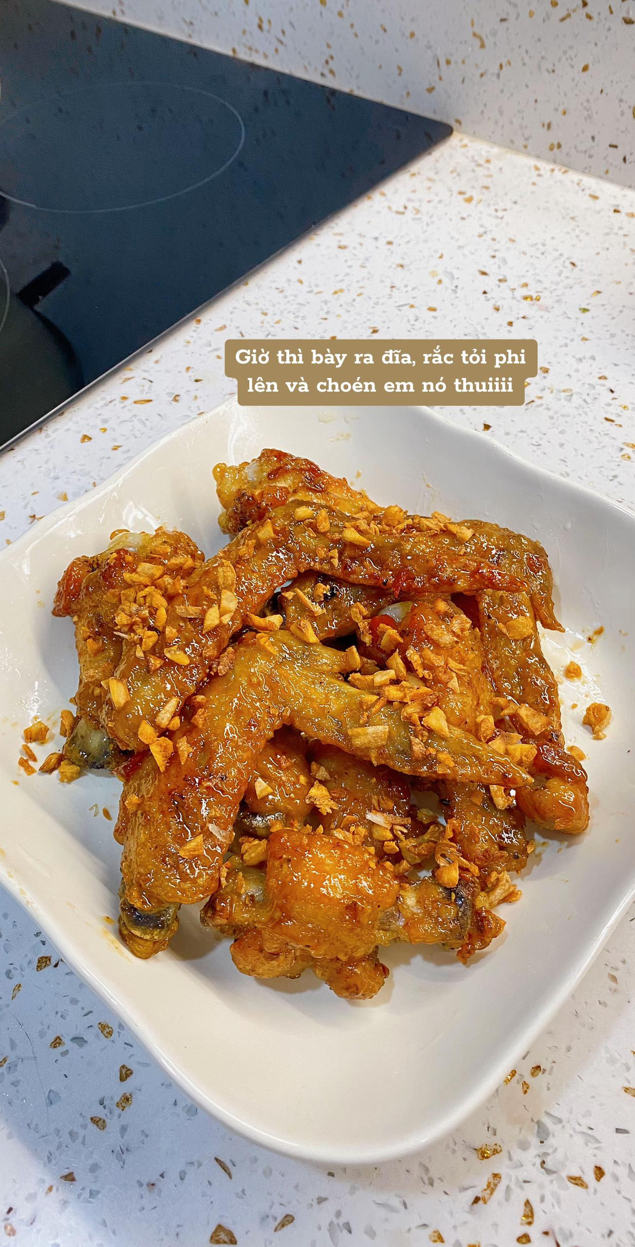 Cánh gà chiên mắm tỏi giòn ngon