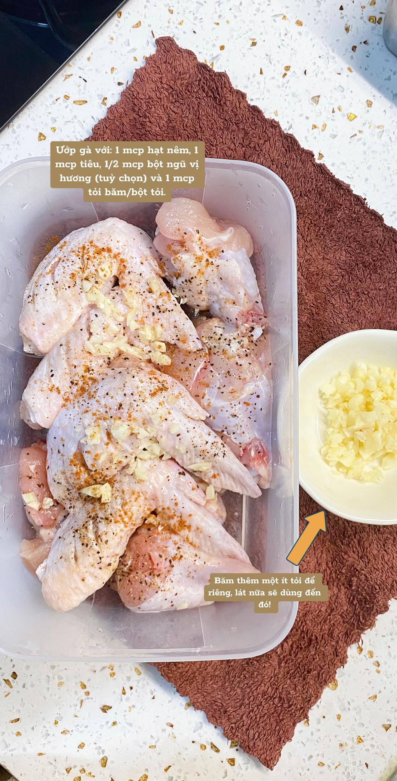 Cánh gà chiên mắm tỏi giòn ngon