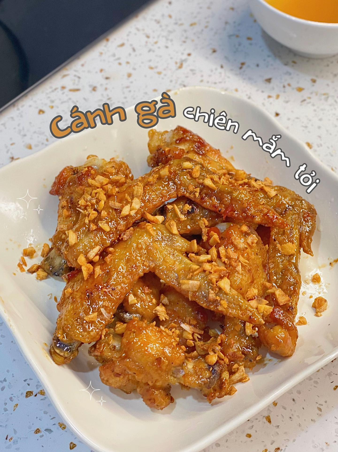 Cánh gà chiên mắm tỏi giòn ngon