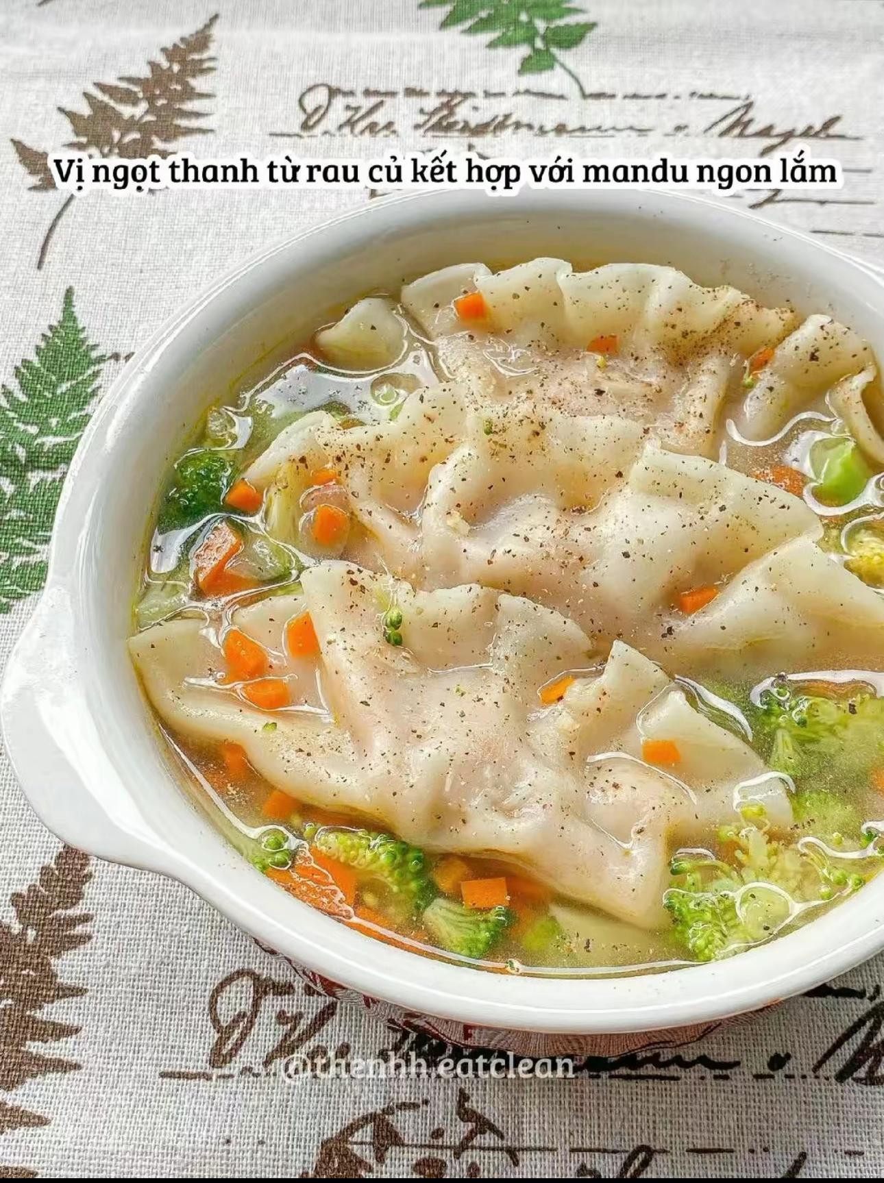 Canh Mandu Rau Củ Healthy và Siêu Dễ Làm